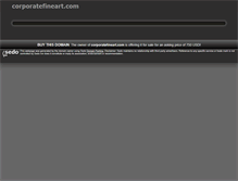 Tablet Screenshot of corporatefineart.com